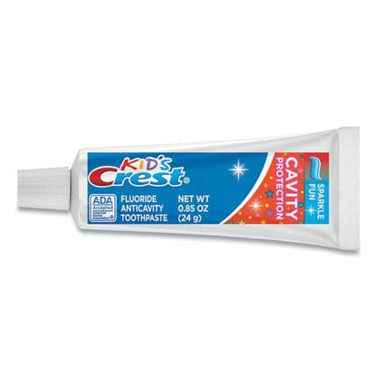 Crest Kids’ Sparkle Toothpaste Blue Bubblegum Flavor 0.85 Oz Tube 72/carton - Janitorial & Sanitation - Crest®