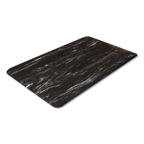 Crown Cushion-step Surface Mat 24 X 36 Marbleized Rubber Black - Janitorial & Sanitation - Crown