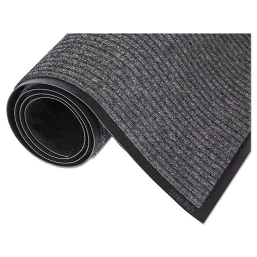 Crown Needle Rib Wipe And Scrape Mat Polypropylene 36 X 120 Gray - Janitorial & Sanitation - Crown