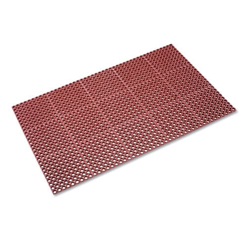 Crown Safewalk Heavy-duty Anti-fatigue Drainage Mat Grease-proof 36 X 60 Terra Cotta - Janitorial & Sanitation - Crown