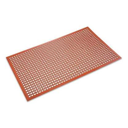 Crown Safewalk-light Heavy-duty Anti-fatigue Mat Rubber 36 X 60 Terra Cotta - Janitorial & Sanitation - Crown