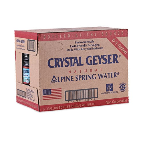 Crystal Geyser Alpine Spring Water 1 Gal Bottle 6/case - Food Service - Crystal Geyser®