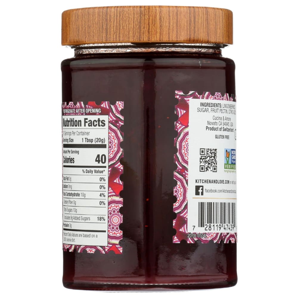 CUCINA & AMORE: Lingonberry Premium Preserves 12.3 oz - Grocery > Pantry - CUCINA & AMORE