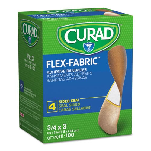 Curad Flex Fabric Bandages Assorted Sizes 100/box - Janitorial & Sanitation - Curad®