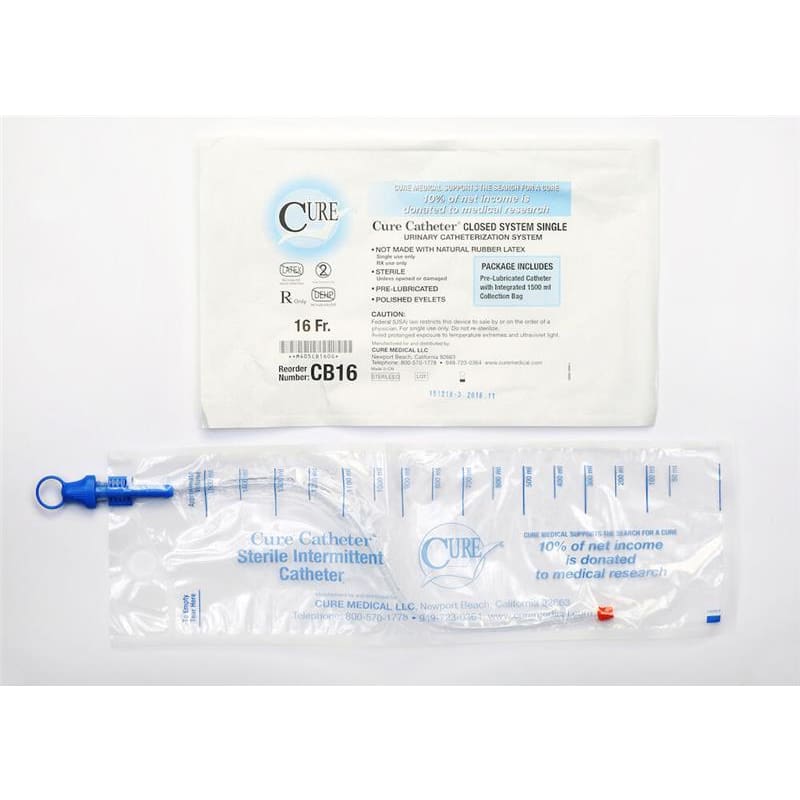 Cure Medical Cath Clsd Intmt Strt 16Fr C100 - Item Detail - Cure Medical