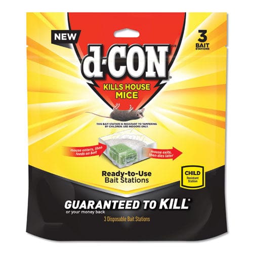 d-CON Disposable Bait Station 3 X 3 X 1.25 6/carton - Janitorial & Sanitation - d-CON®