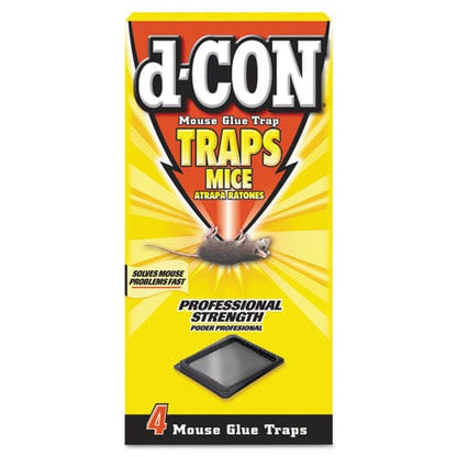 d-CON Mouse Glue Trap Plastic 4 Traps/box 12 Boxes/carton - Janitorial & Sanitation - d-CON®