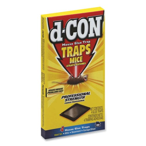 d-CON Mouse Glue Trap Plastic 4 Traps/box 12 Boxes/carton - Janitorial & Sanitation - d-CON®