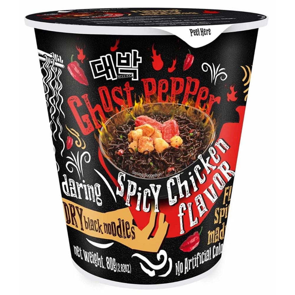 DAEBAK Grocery > Pantry > Food DAEBAK: Ghost Pepper Noodles Spicy Chicken Flavor, 2.82 oz