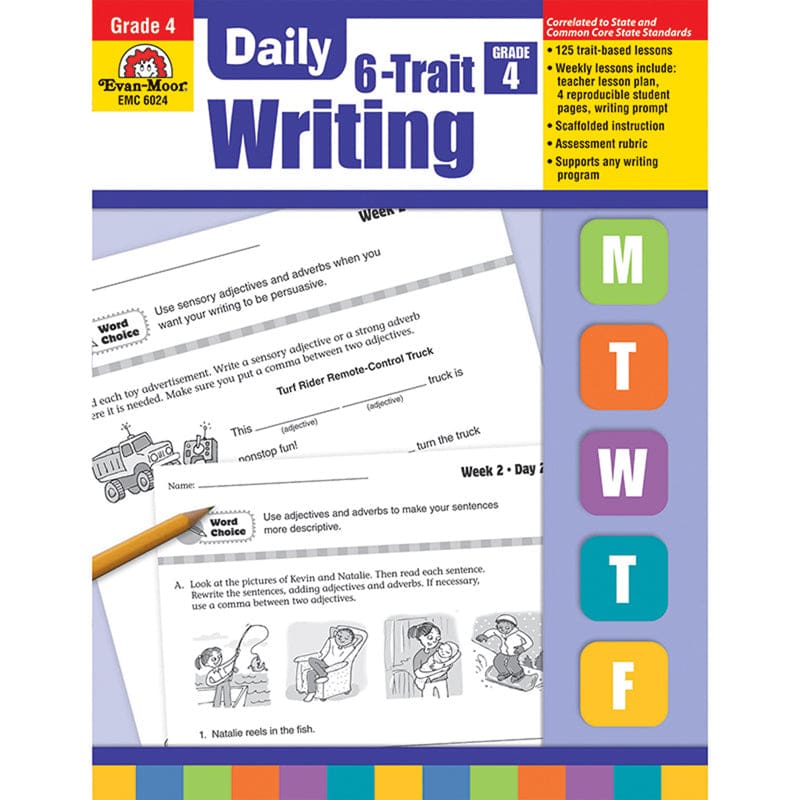 Daily 6 Trait Writing Gr 4 - Writing Skills - Evan-moor