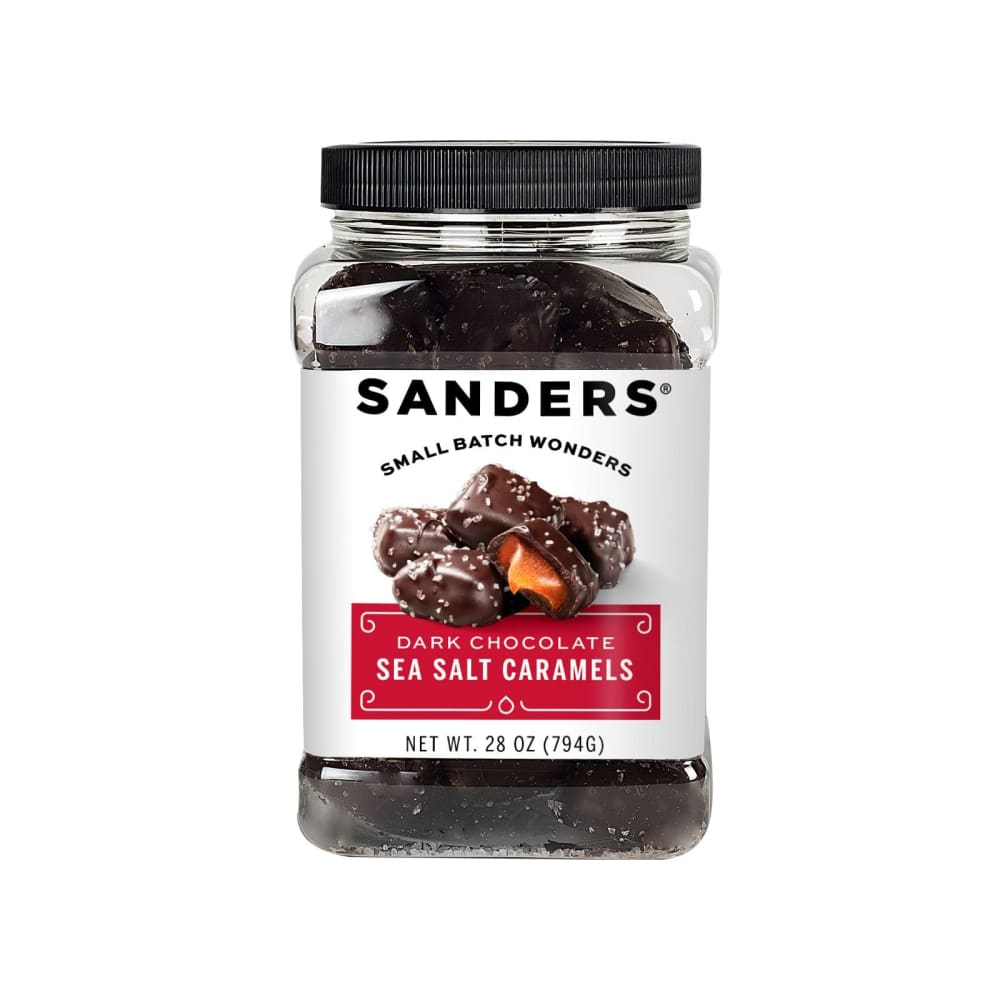 Dark Chocolate Caramel Sea Salt Tub 28 oz. - Dark