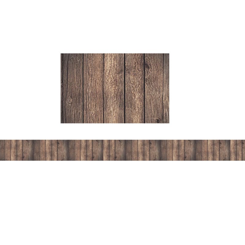 Dark Wood Straight Border Trim (Pack of 10) - Border/Trimmer - Teacher Created Resources