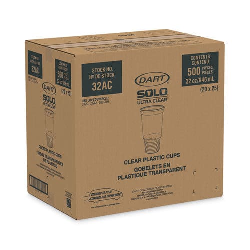 Dart Clear Pet Cold Cups 32 Oz Clear 25/bag 20 Bags/carton - Food Service - Dart®