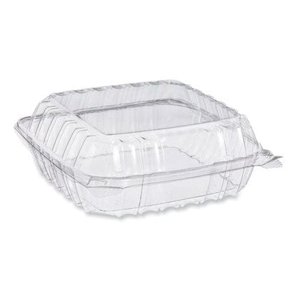 Dart Clearseal Hinged-lid Plastic Containers 8.22w X 3.02h Clear Plastic 250/carton - Food Service - Dart®