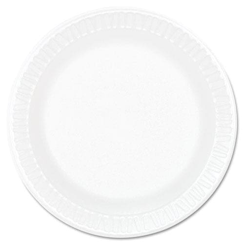 Dart Concorde Foam Plate 10.25 Dia White 125/pack 4 Packs/carton - Food Service - Dart®