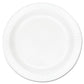 Dart Concorde Foam Plate 10.25 Dia White 125/pack 4 Packs/carton - Food Service - Dart®