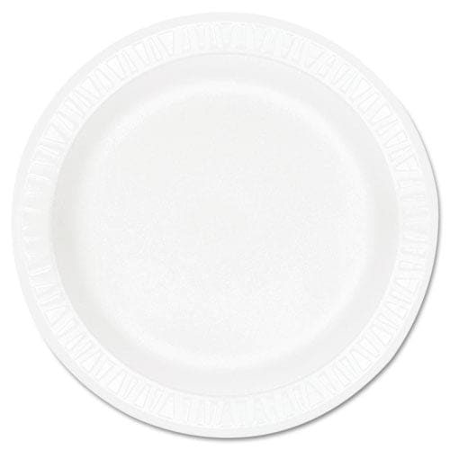 Dart Concorde Foam Plate 3-compartment 9 Dia White 125/pack 4 Packs/carton - Food Service - Dart®