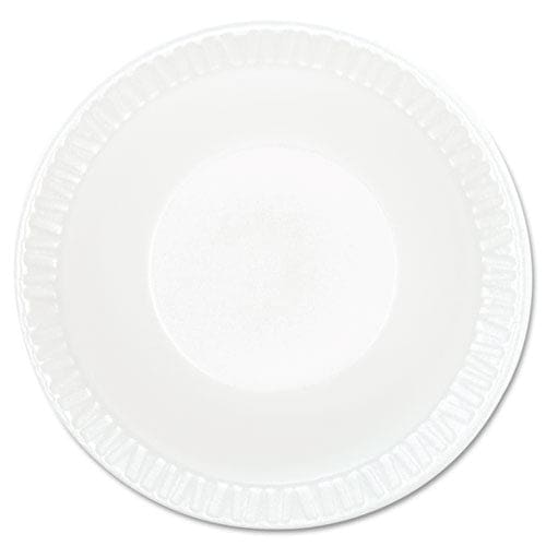 Dart Concorde Foam Plate 9 Dia White 125/pack 4 Packs/carton - Food Service - Dart®