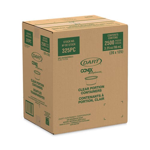 Dart Conex Complements Portion/medicine Cups 3.25 Oz Clear 125/bag 20 Bags/carton - Food Service - Dart®