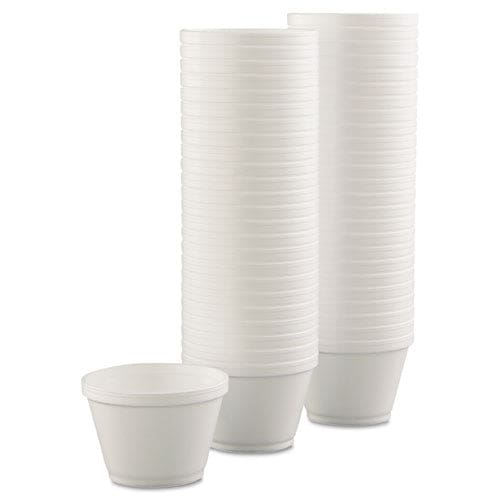 Dart Foam Containers 6 Oz White 50/bag 20 Bags/carton - Food Service - Dart®