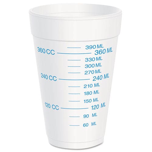 Dart Graduated Foam Medical Cups 16 Oz White 25/pack 40 Packs/carton - Janitorial & Sanitation - Dart®