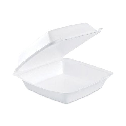 Dart Insulated Foam Hinged Lid Containers 1-compartment 7.9 X 8.4 X 3.3 White 200/pack 2 Packs/carton - Food Service - Dart®