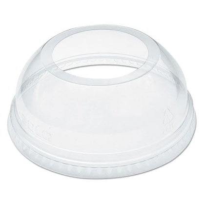 Dart Open-top Dome Lid Fits 16 Oz To 24 Oz Plastic Cups Clear 1.9 Dia Hole 1,000/carton - Food Service - Dart®