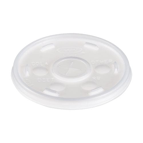 Dart Plastic Cold Cup Lids Fits 10 Oz Cups Translucent 100 Pack 10 Packs/carton - Food Service - Dart®