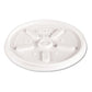 Dart Plastic Lids Fits 4 Oz Cups Vented Translucent 100/pack 10 Packs/carton - Food Service - Dart®