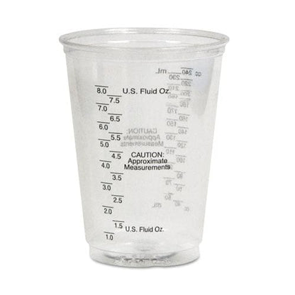 Dart Plastic Medical And Dental Cups 10 Oz Clear Graduated 50/bag 20 Bags/carton - Janitorial & Sanitation - Dart®