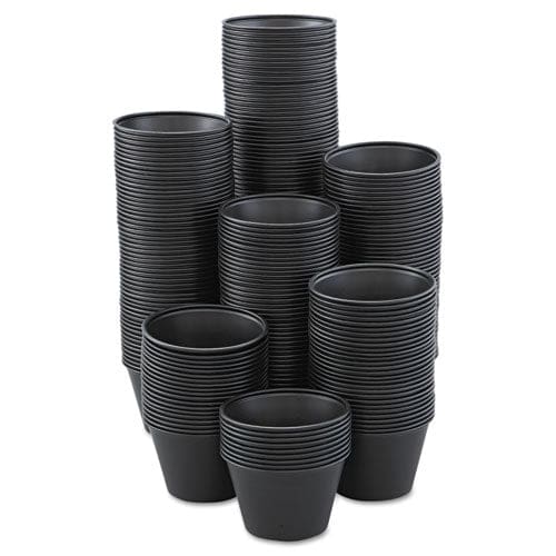 Dart Polystyrene Portion Cups 4 Oz Black 250/bag 10 Bags/carton - Food Service - Dart®