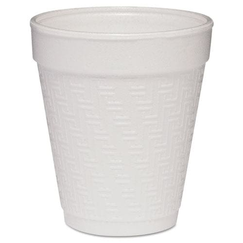 Dart Small Foam Drink Cups 10 Oz Hot/cold White 25/bag 40 Bags/carton - Food Service - Dart®