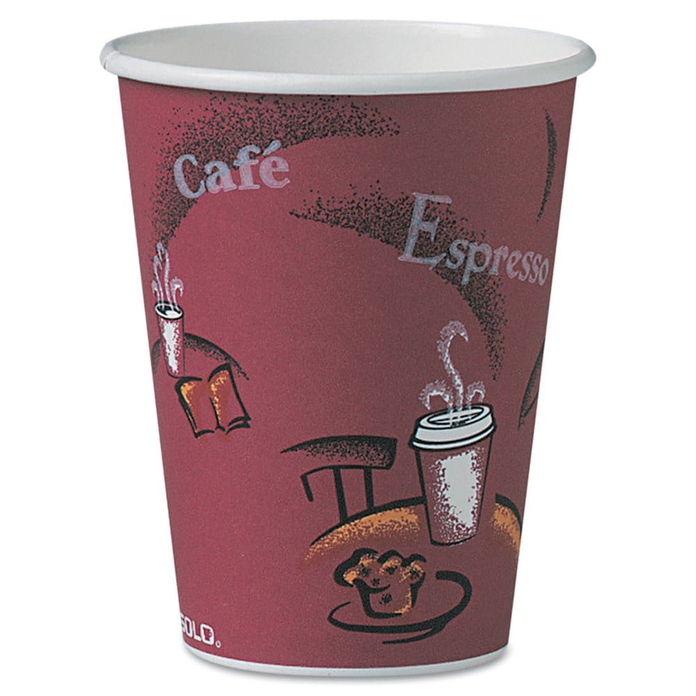 Dart Solo Bistro Design Hot Drink Paper Cups 12 oz. (300 ct.) - Disposable Tableware - Dart Solo