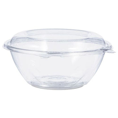 Dart Tamper-resistant Tamper-evident Bowls With Dome Lid 24 Oz 7 Diameter X 3.1h Clear Plastic 150/carton - Food Service - Dart®