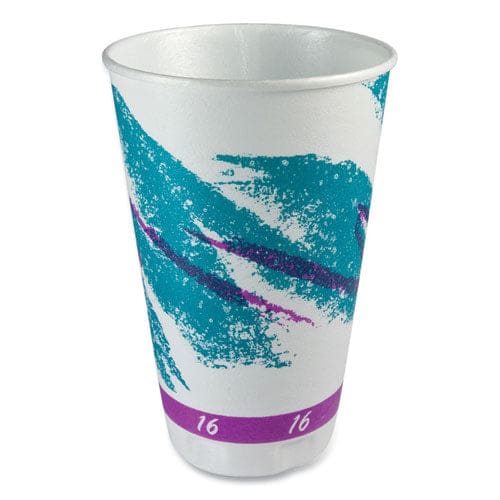 Dart Trophy Plus Dual Temperature Insulated Cups In Jazz Design 16 Oz 750/carton - Food Service - Dart®