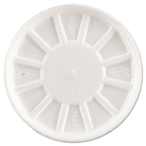 Dart Vented Foam Lids Fits 6 Oz To 32 Oz Cups White 50 Pack 10 Packs/carton - Food Service - Dart®