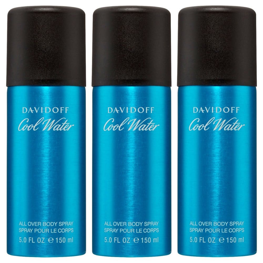 Davidoff Cool Water for Men 3 pack Body Spray (5.0 oz. 3 pk.) - Men’s Cologne - Davidoff Cool