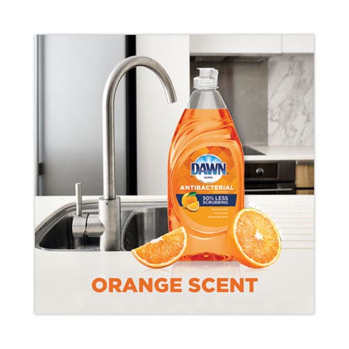 Dawn Ultra Antibacterial Dishwashing Liquid Orange Scent 38 Oz Bottle 8/carton - Janitorial & Sanitation - Dawn®