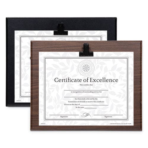 DAX Plaque With Metal Clip Wood 8.5 X 11 Insert Black - Office - DAX®