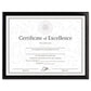 Dax Value U-channel Document Frame With Certificate 8.5 X 11 Black - Office - DAX®