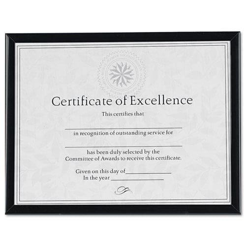 Dax Value U-channel Document Frame With Certificate 8.5 X 11 Black - Office - DAX®