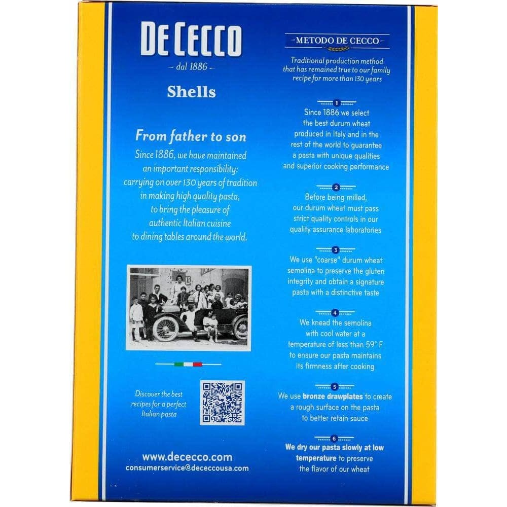 De Cecco De Cecco Pasta Shells, 16 oz