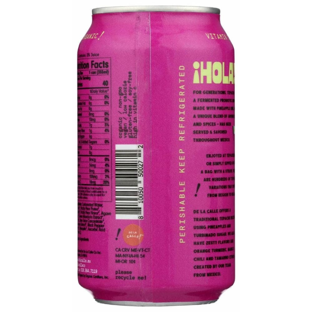 DE LA CALLE Grocery > Refrigerated DE LA CALLE: Tepache Cactus Prickly Pear, 12 oz