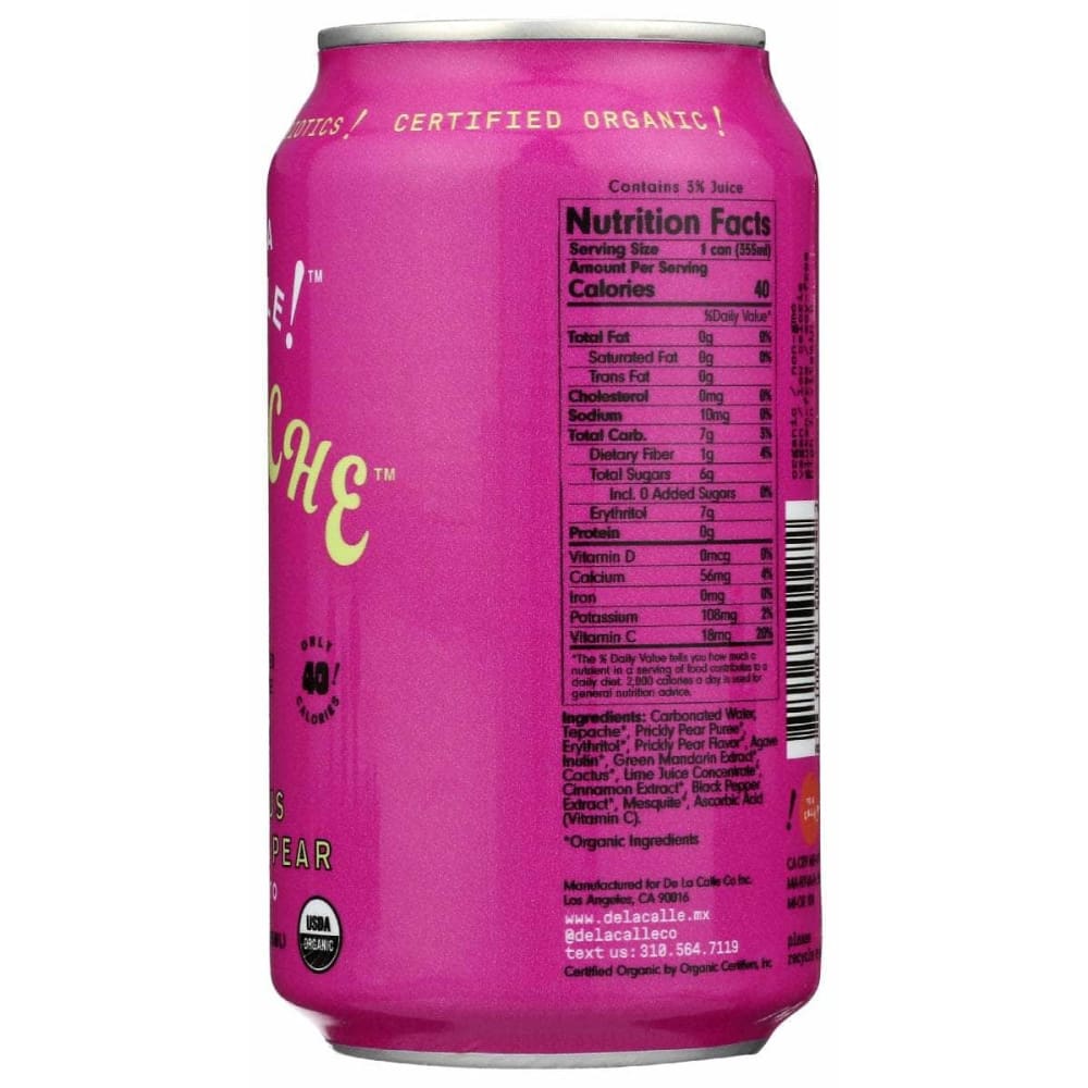 DE LA CALLE Grocery > Refrigerated DE LA CALLE: Tepache Cactus Prickly Pear, 12 oz