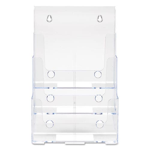 deflecto 3-compartment Docuholder Magazine Size 9.5w X 6.25d X 12.63 Clear - Office - deflecto®