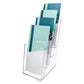 deflecto 4-compartment Docuholder Magazine Size 9.38w X 7d X 13.63h Clear - Office - deflecto®