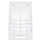 deflecto 6-compartment Docuholder Leaflet Size 9.63w X 6.25d X 12.63h Clear - Office - deflecto®