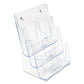 deflecto 6-compartment Docuholder Leaflet Size 9.63w X 6.25d X 12.63h Clear - Office - deflecto®