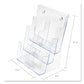 deflecto 6-compartment Docuholder Leaflet Size 9.63w X 6.25d X 12.63h Clear - Office - deflecto®