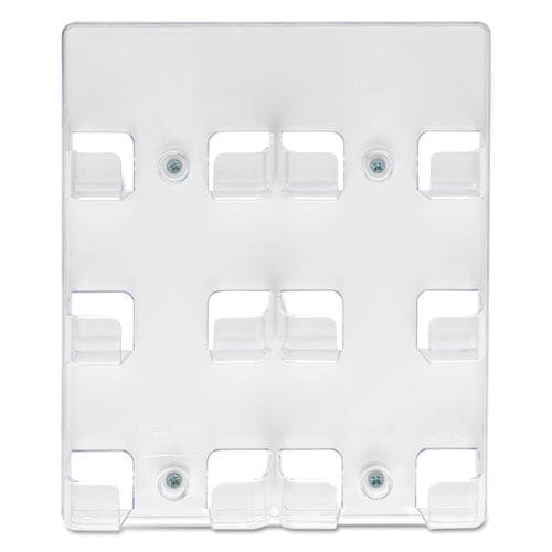 deflecto 6-pocket Business Card Holder Holds 480 Cards 8.5 X 1.63 X 9.75 Plastic Clear - Office - deflecto®